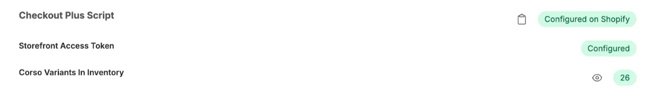 Corso Admin Checkout Plus