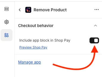 Enable for Shop Pay